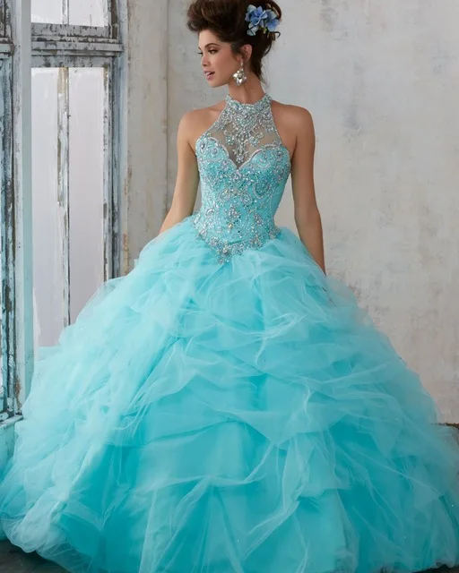 Бальное платье бордовые платья Quinceanera Пышная юбка из бисера Кристалл Формальные 15 лет недорогое платье для выпускного вечера - Цвет: Серый