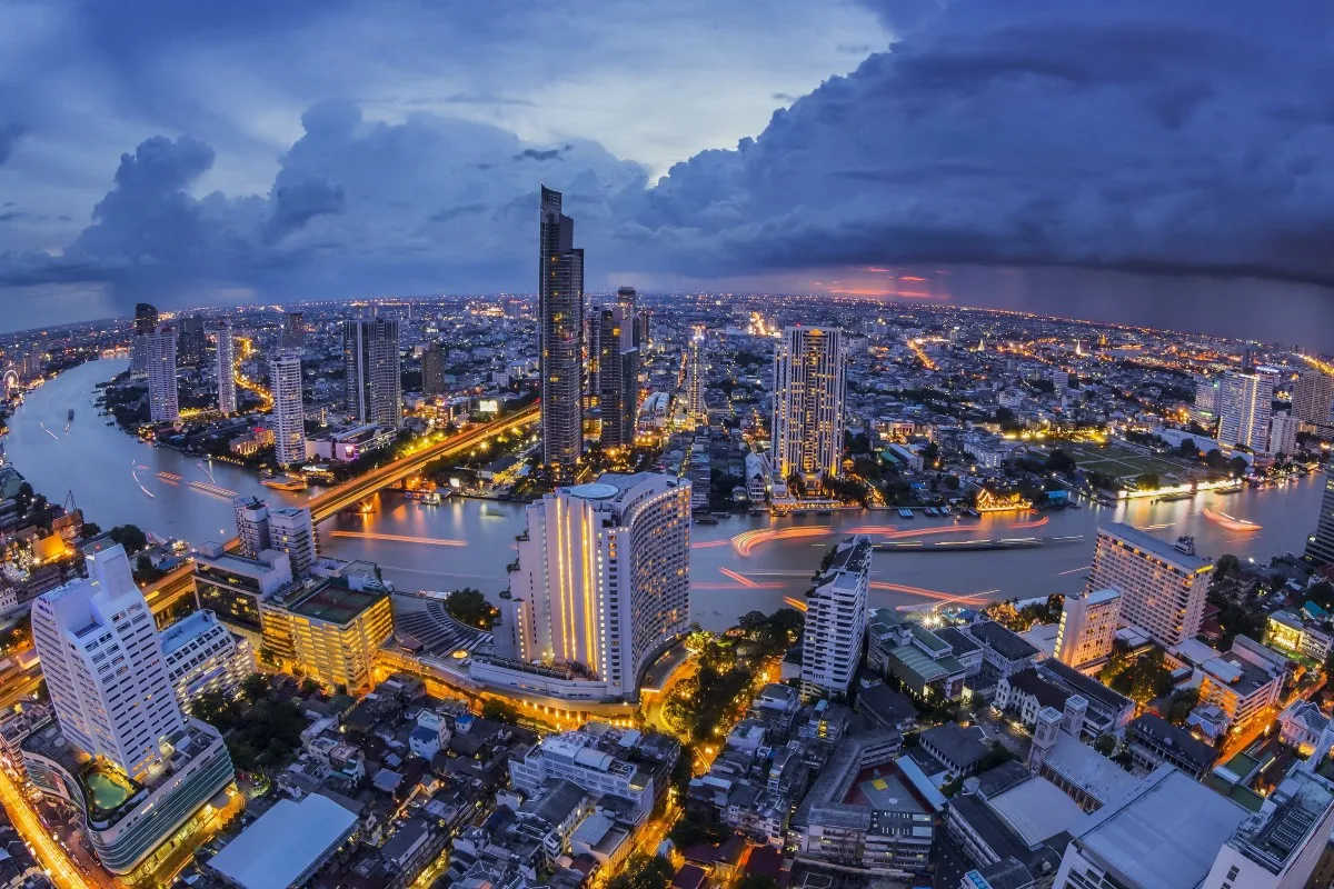 Bangkok thailand landschaften wandkunst leinwand stoff poster drucken für dekor raumdekoration rahmen verfügbar