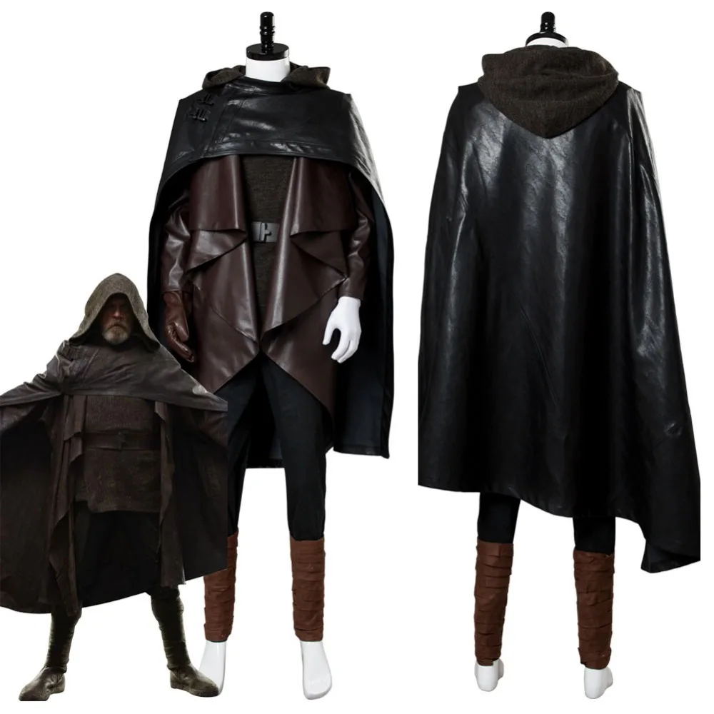 

Star Wars 8 The Last Jedi Luke Skywalker Cosplay Costume Adult Men Halloween Costume