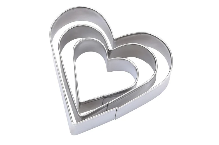Heart shape cookie mould