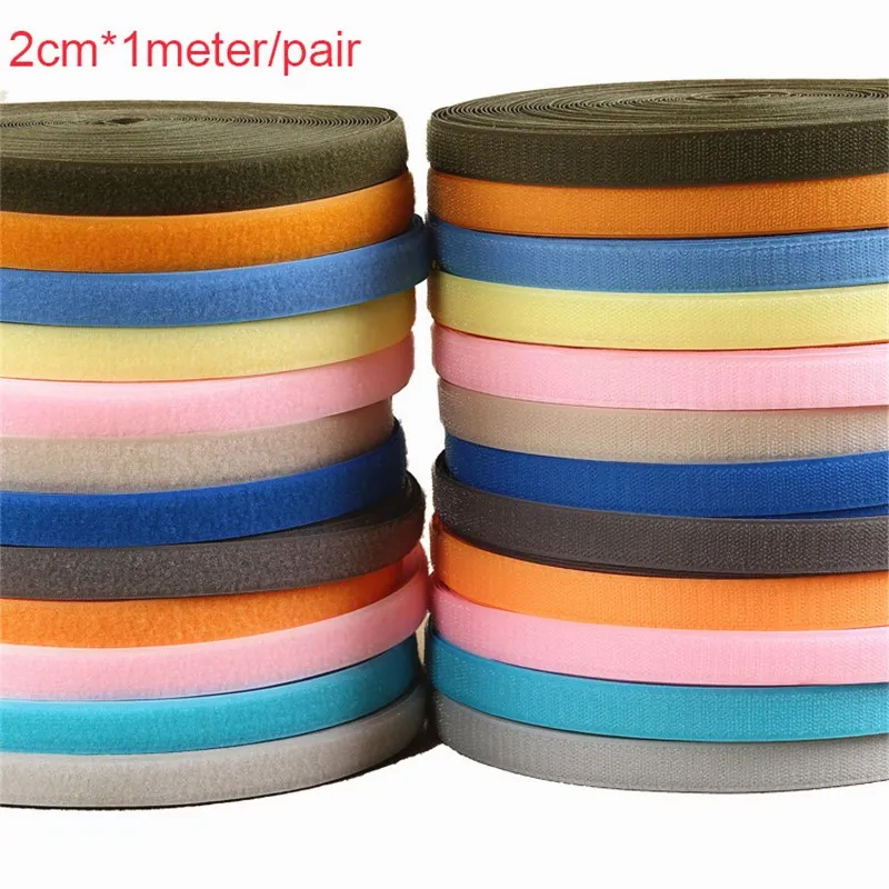 

2cm*1M Magic Tape NO Self Adhesive Fastener Tape DIY Polyester Nylon Hook Loop Fastener Sewing Accessories Klittenband No Glue