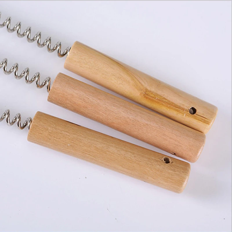 1Pc New Golf Ball Style Spring Ball Massager Hammer Body Relief Back and Shoulder Wooden handle Lightweight Safety Material Made