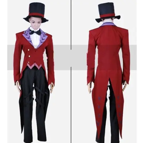 

Anime Black Bullet Kagetane Hiruko Cosplay Costumes Party Fashion Red Uniform Full Set Clothing S-XXL Or Custom-MaKe Any Size
