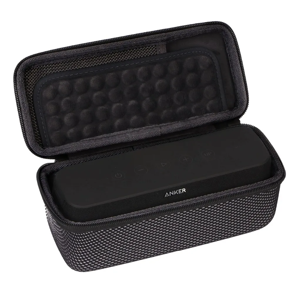 Hard Speaker Cases Travel Zipper Portable EVA Box Cover Case for Anker SoundCore Boost 20W BassUp Technology Bluetooth Speaker