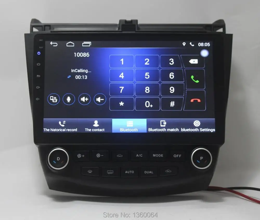 Best Nedehe Android 8.1 Quad core 10.1 inch for Honda accord 2003 2004 2005-2007 car radio dvd gps navigation steering wheel control 7