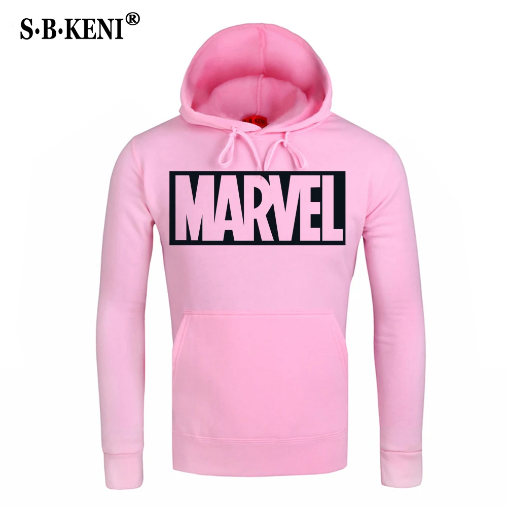 New Marvel Hoodies Men Brand Long Sleeve Solid Color Hooded Sweatshirt Mens Hoodie Track Sweat Coat Casual Sportswear
