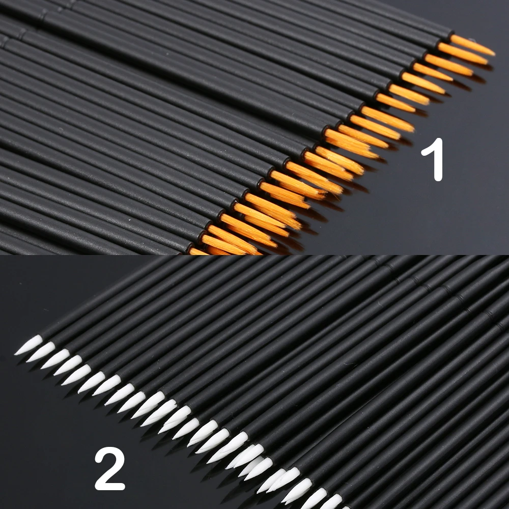 

50pcs/set Disposable Eyeli er Wand Applicator Cosmetics Eyeliner Liquid Brushes Eyelash Extension Eye Makeup Tools