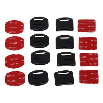 

4 x flat Mounts + 4 x Curved Surface Mounts with 3M Adhesive for Gopro Hero 2 3 3+