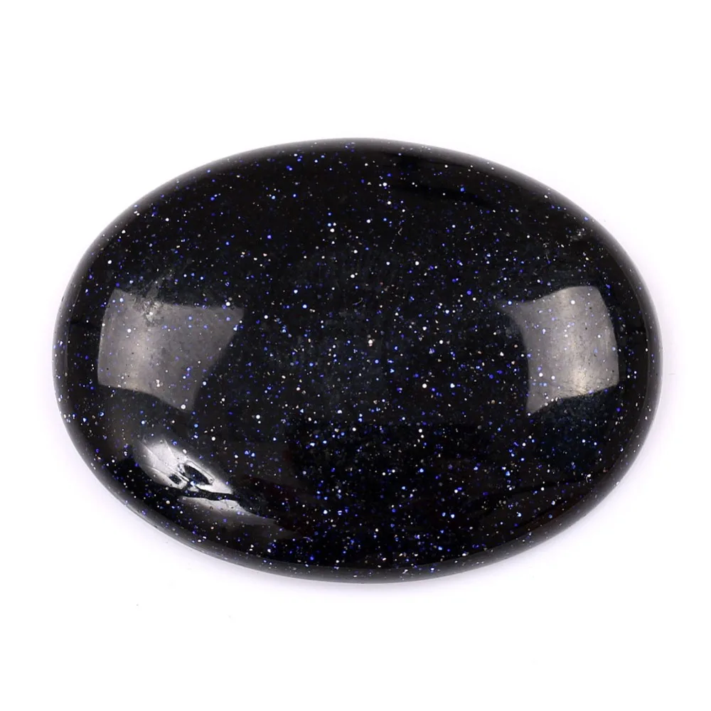 Blue Sand Stone Oval Cab Cabochon Pick Stone Riki Healing Crystal Semi