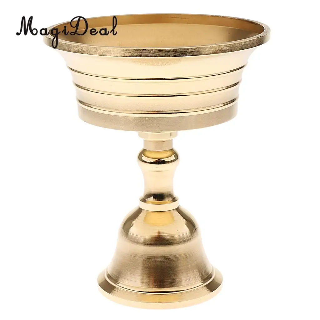 Copper Candle Holder Ghee Lamp Holder Tibetan Brass Oil Lamp Caliber 5.5-11cm