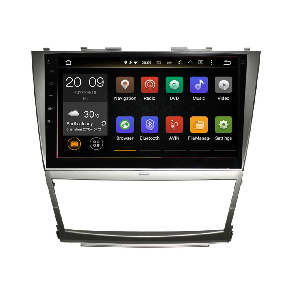 10 1 ''Android 8 0 Octa Core 4 Гб RAM IPS экран автомобильный GPS навигатор с Bluetooth для Toyota Camry 2007