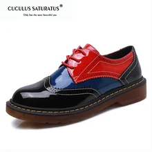 Cuculus/женские оксфорды на платформе; весенняя обувь; Женская Повседневная Винтажная обувь на плоской подошве; обувь на толстой подошве в стиле панк; calzado mujer; 1961