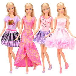 Новейшая мода ручной работы 12 предметов/партия кукольные аксессуары случайный выбор кукольная одежда юбки для куклы Барби одевание лучший
