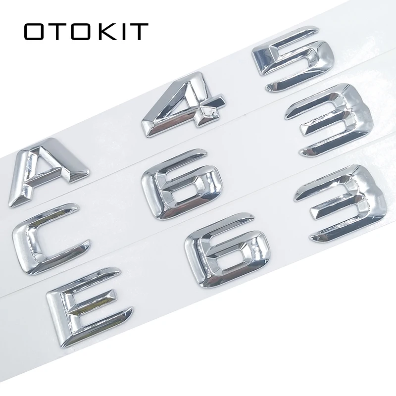 MERCEDES BENZ TURBO AMG RED BLACK 3D SIDE DECAL BADGES EMBLEMS A45 C63 E63 CLA