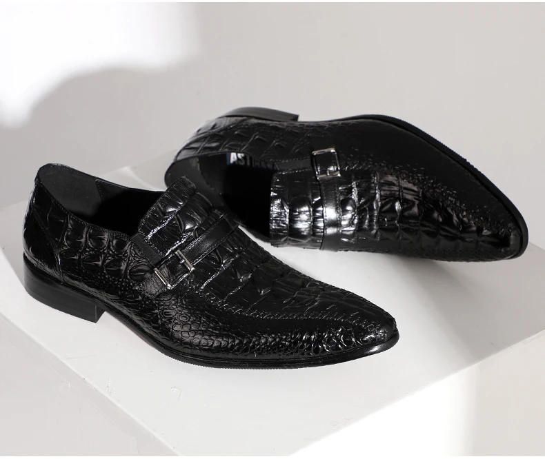 Men's Casual Shoes Handmade Men Shoes Leather Formal Dress Wedding Shoes Genuine Leather Shoes Men Loafer Moccasins Big Size 46 (8)