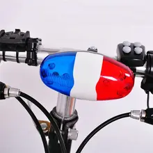 6 LED, 4 sonidos, anillo de manillar, timbre electrónico, alarma, timbre de seguridad, campanas de ciclismo, diseño vintage, accesorios de bicicleta #2M14