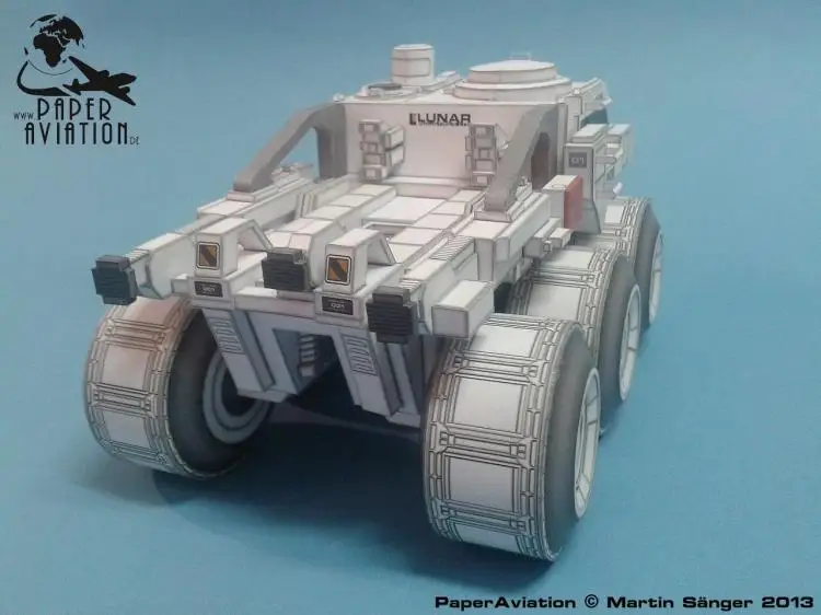 Бумажная модель 3 D для лунного Rover научной фантастики сделай сам|Картонные