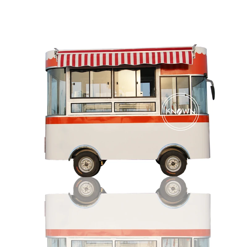 420cm long electric snack outdoor moving candy food kiosk