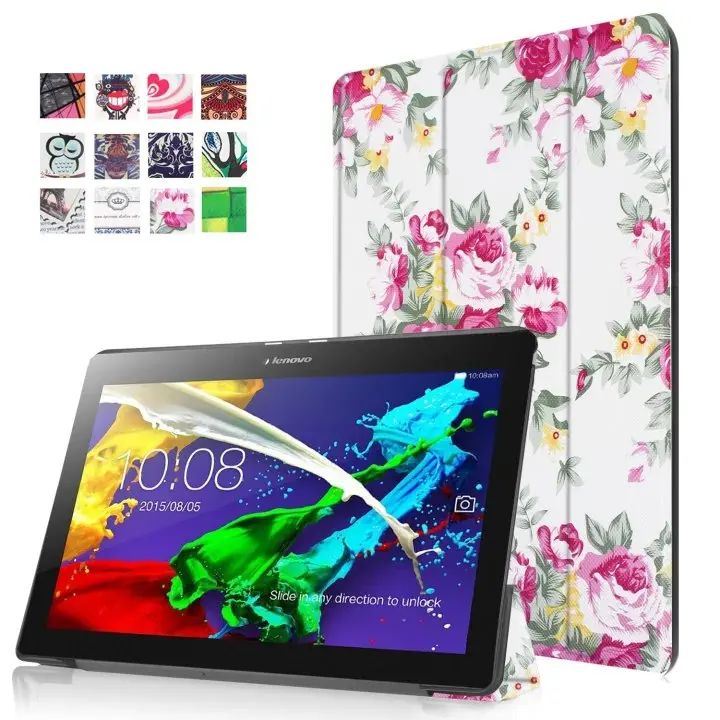 Ynmiwei для lenovo tab 2 a10-70 красочные print планшеты дело для lenovo tab 3 10 плюс tb3-x70l tab-x103 tab2 a10-70f умный дело