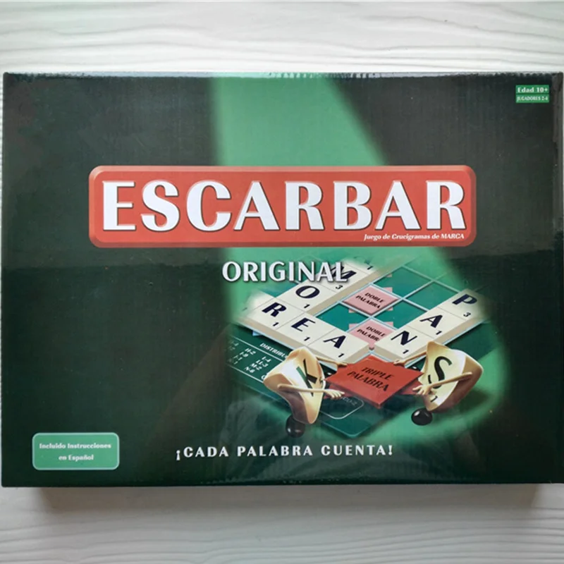 4 Languages Quality Scrabble Games English French Spanish Russian Spelling Learning Puzzles Kids Table Jigsaw