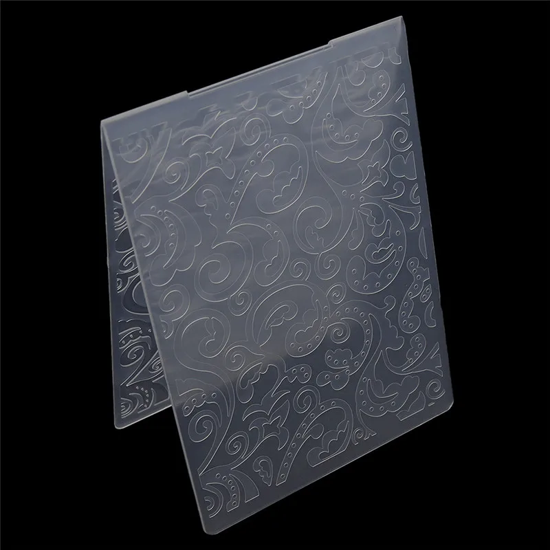 Spray Embossing Folder Plastic Leaves Flowers Rectangle Embossing Folders DIY Handmade Scrapbooking Supplies Tools Wholesale