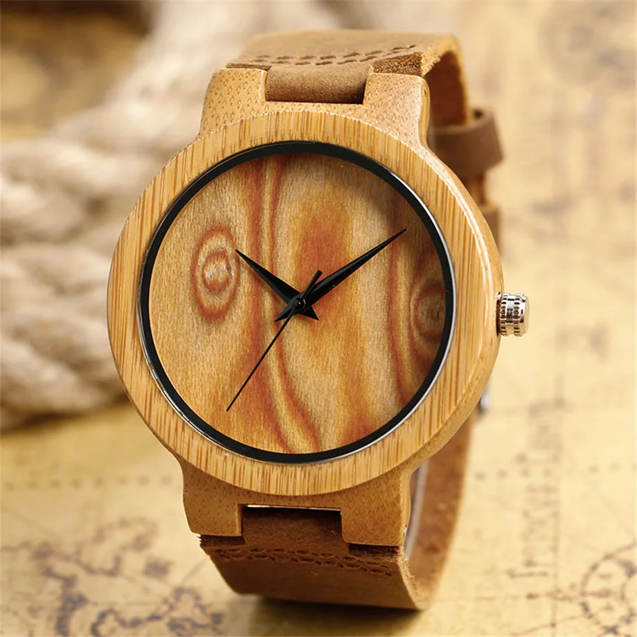 wooden bamboo watch