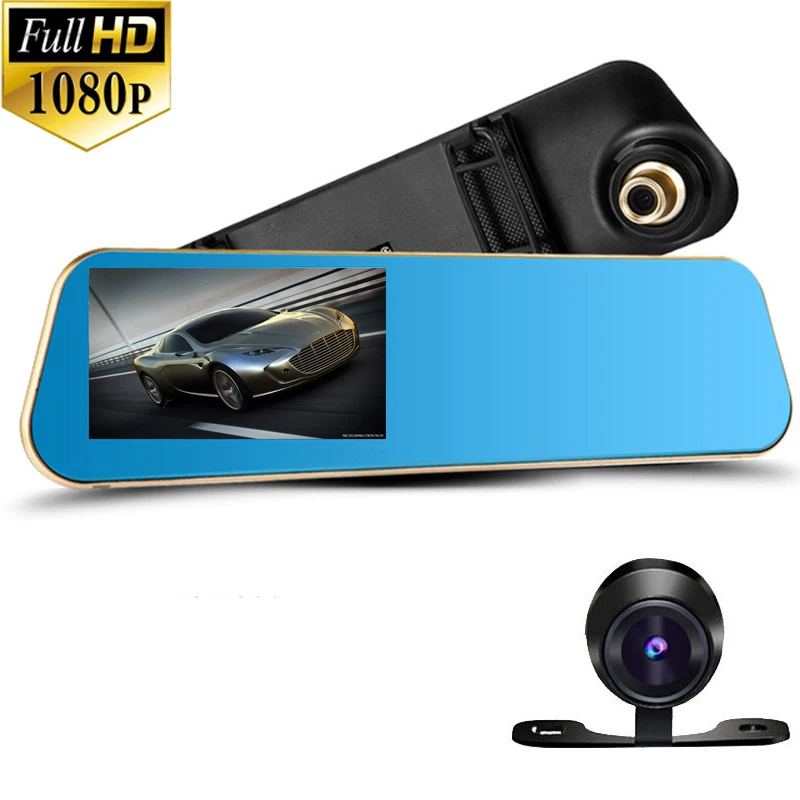 SQDEal" Car DVR Mirror Dual Lens Rear view Full HD 1080P Car DVR Camera