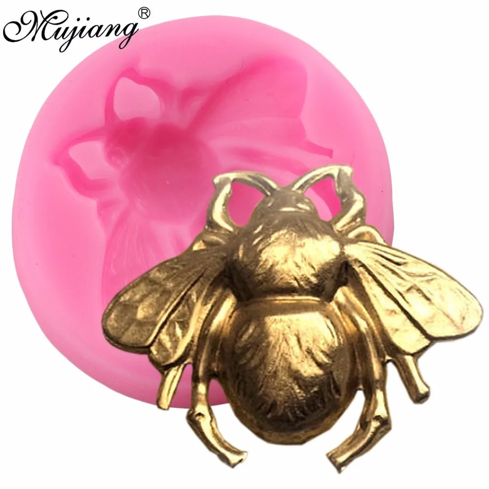 

Mujiang 3D Bumble Bee Cake Silicone Mold Fondant Candy Chocolate Fimo Clay Mould Kitchen Baking Sugarcraft Cake Decorating Tools