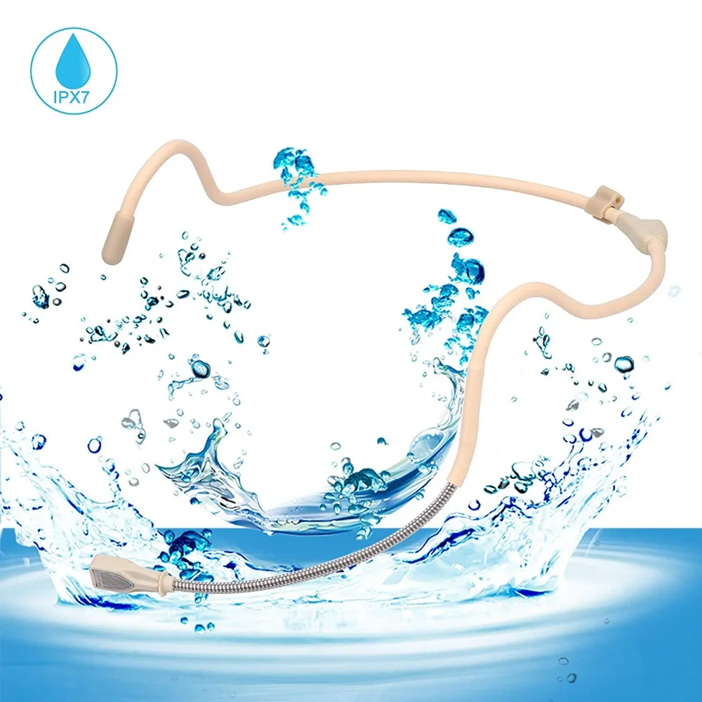 KIMAFUN 2 4G Беспроводная гарнитура Водонепроницаемая микрофонная система с