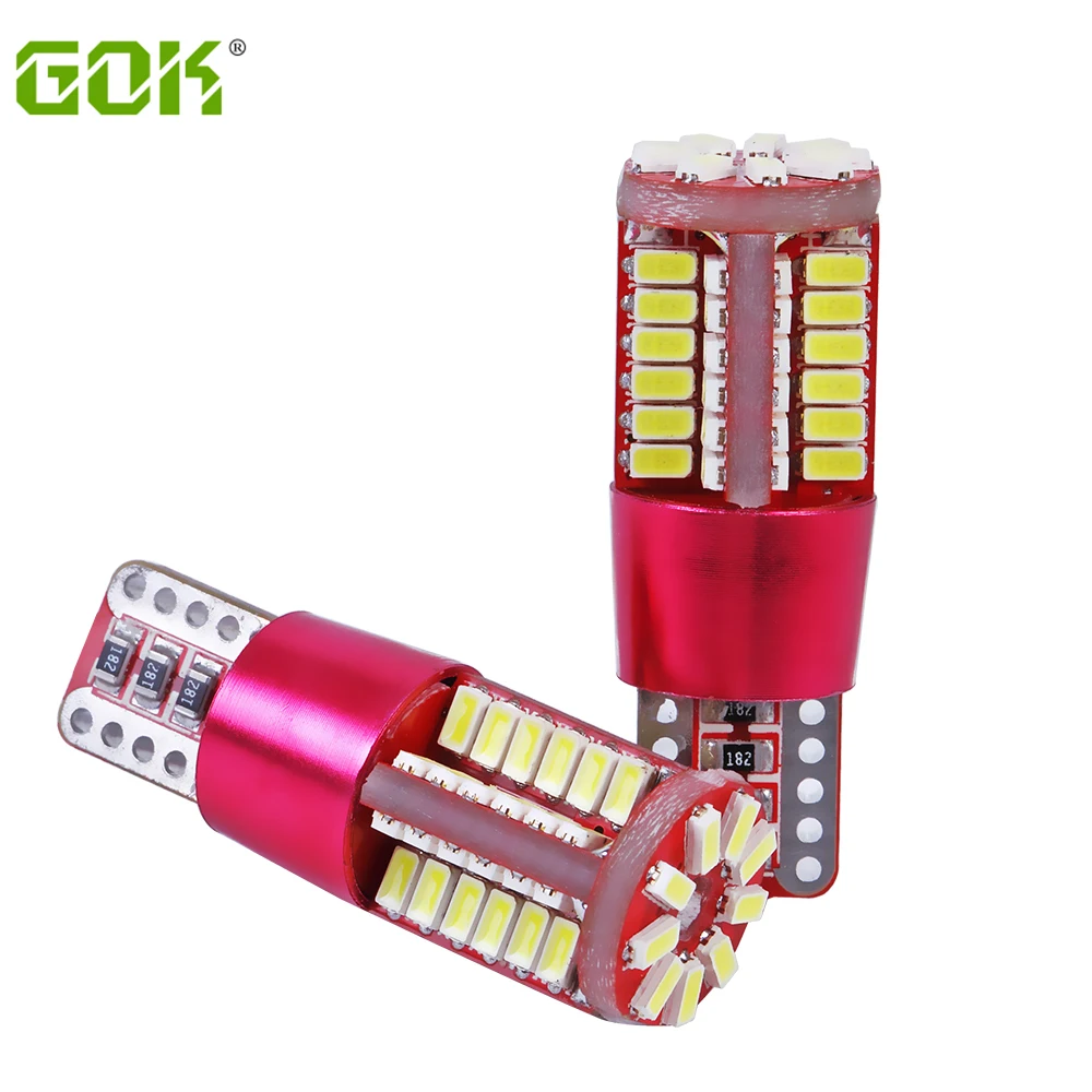 

2pcs T10 led canbus w5w 57 led 3014 super bright 57smd led lamp NO Error Car marker Auto Wedge Clearance Light bulb parking lamp