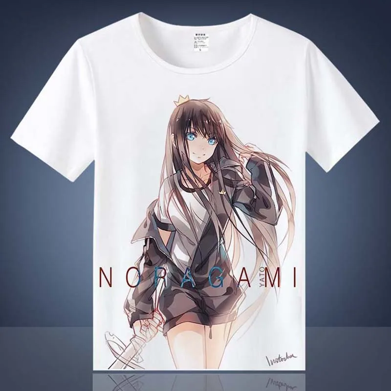 Coshome Noragami Yato T shirts Cosplay Costumes Men Women Cotton T-shirts Adult Anime Tops Short Sleeves Summer Tees (3)