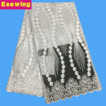 

Promotion!High quality Onion french tulle lace nigerian french lace 3D flower african lace fabric for party dress.5yards/lot