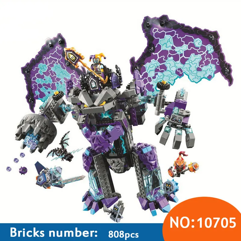 

808PCS Nexus Knights The Stone Colossus of Ultimate Destruction Building Blocks DIY Toy Christmas Gift Compatible With 70356