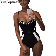 Сбор купальник боди Женский Для женщин Мягкий Купальники для малышек Mujer тонкий ремень одна деталь купальник женский, Монокини черный