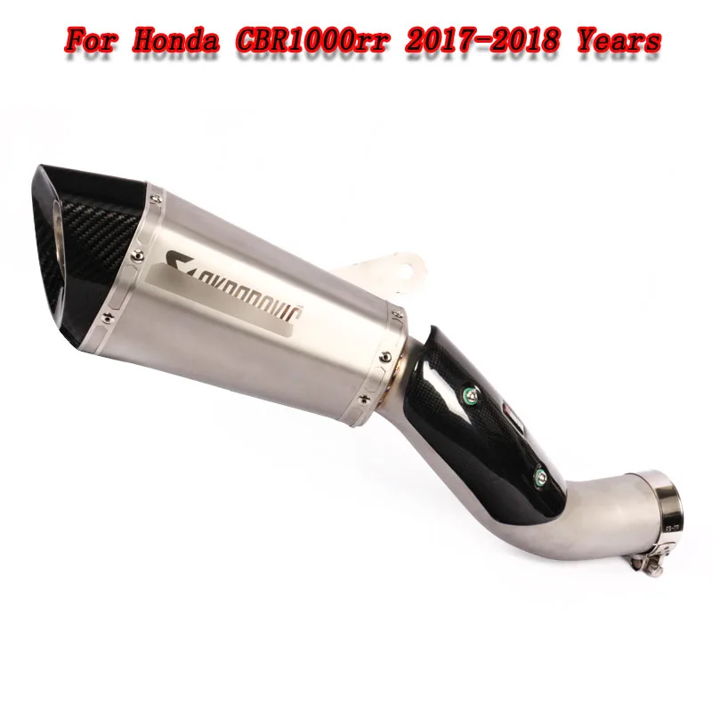 

CBR1000RR Motorcycle 304 steel Exhaust Escape Slip On Muffler full System For Honda CBR1000RR CBR1000 RR 2017-2018 years