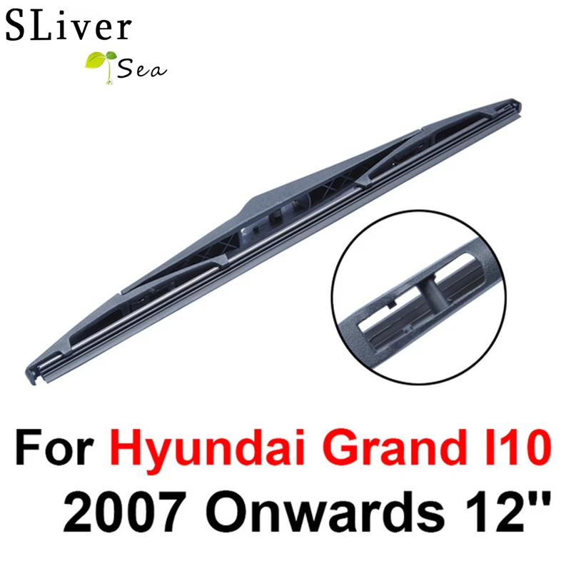 SLIVERYSEA Rear Wiper Blade No Arm For Hyundai Grand I10 2007 Onwards