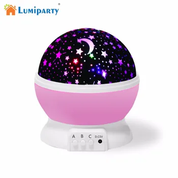 

Novelty Romantic 360 Rotating Galaxy Star Lamp Star Moon Sky Projector Night Light for Children Christmas Kids Gift