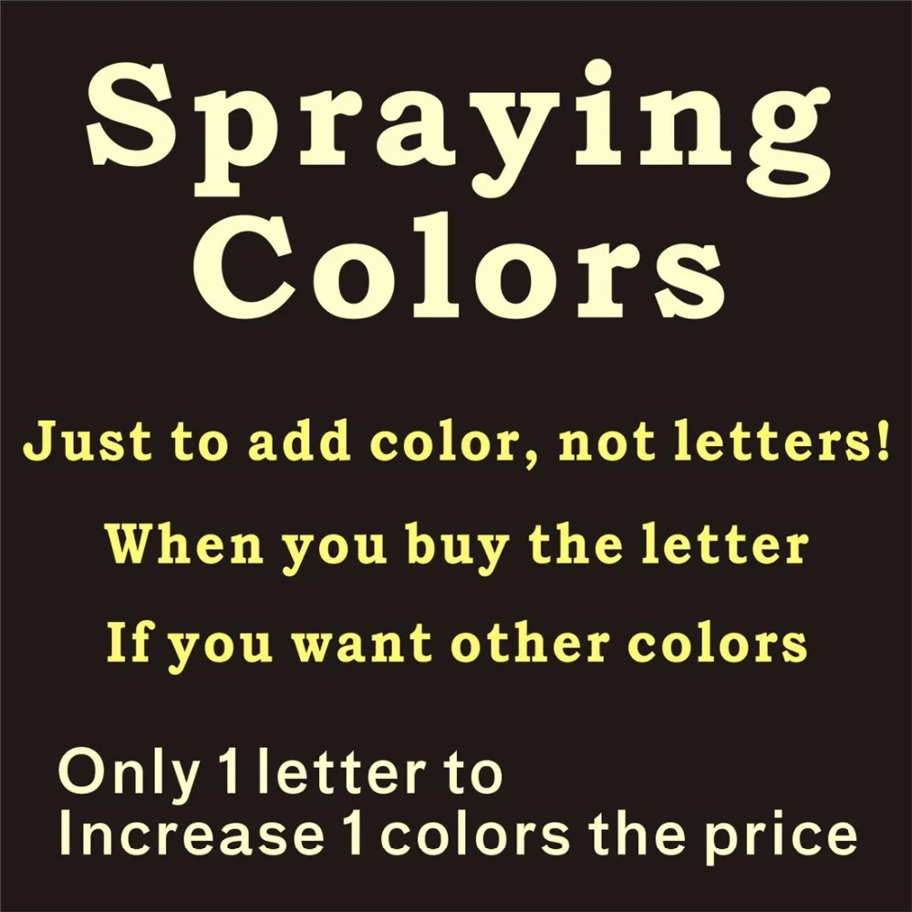 Spraying colors
