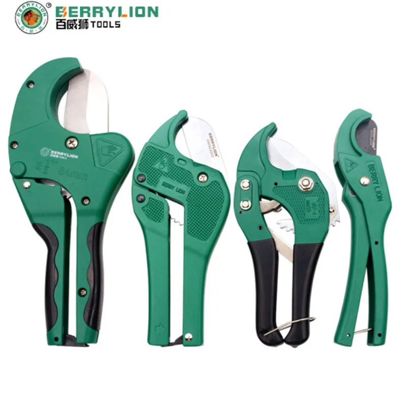 

BERRYLION Aluminum Alloy Body Pipe Cutter PVC Ratchet Scissors Pipe Cutter Tube PVC/PU/PP/PE Hose Cutting Hand Tools