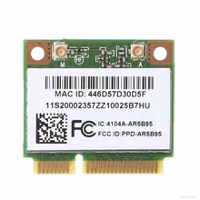 AR9285 AR5B95 Беспроводная 802.11b/g/n Половина мини PCI-Express WiFi карта для lenovo