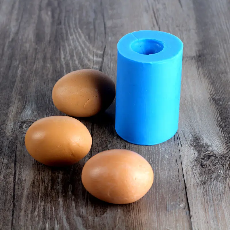 Nicole Egg Shaped Custom Ձեռագործ Սիլիկոնային օճառի մոմի բորբոս DIY խեժ, կավե արհեստ