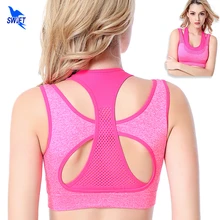 Противоударный Professional Mesh Фитнес Слоистых спортивный бюстгальтер Женские спортивные для йоги топы корректирующие для йоги и бега жилет тренировки бег Push Up бра