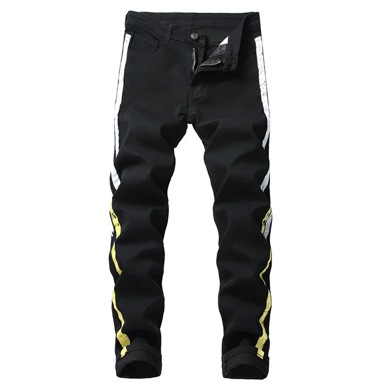 Skinny Jeans Men Clothes Spring Denim Cotton Straight Hole Trousers Distressed Jeans Pants Denim Male Black Jeans Skinny Jeans Men Clothes Spring Denim Cotton Straight Hole Trousers Distressed Jeans Pants Denim Male Black Jeans