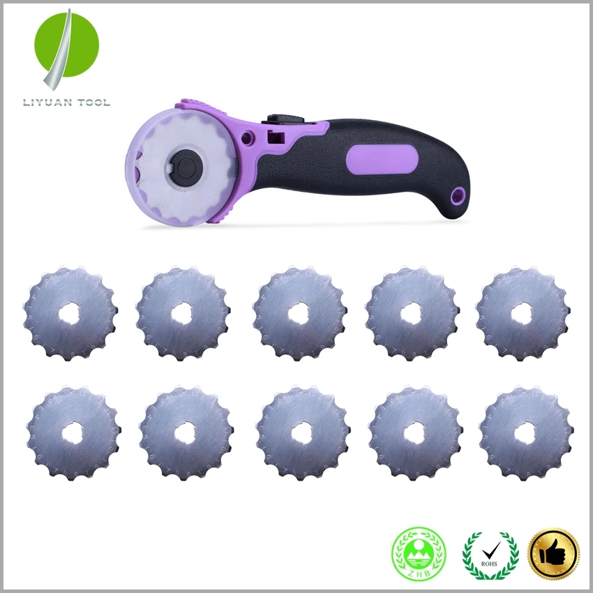 45MM Rotary Cutter Quliting Tool for Making Perfect Holes with 10pcs
