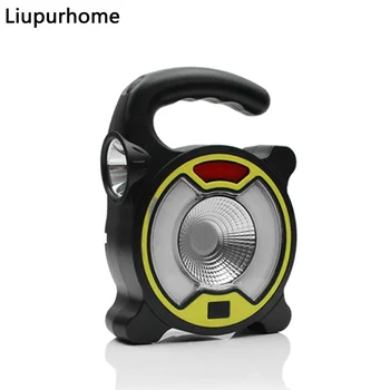 

COB LED Solar Camping Lamp Camping Light Rechargable By Solar/USB Multifunctional Torch Flashlight for Outdoor Camping Hiking MY