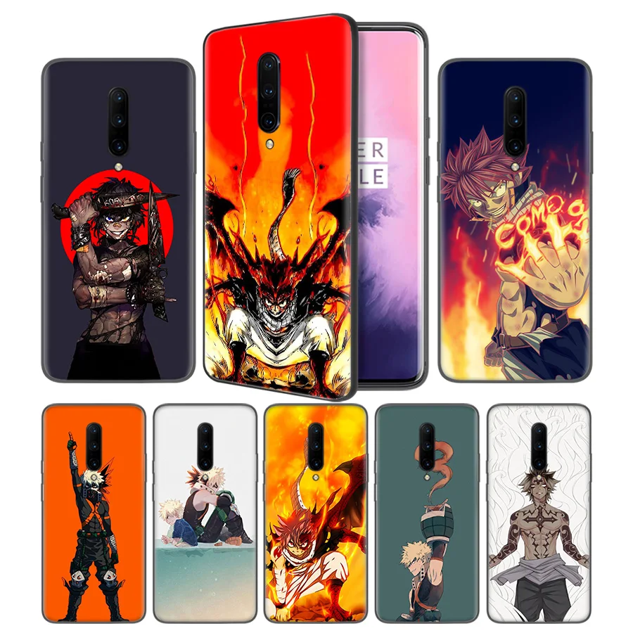 Fairy Tail Anime Soft Black Silicone Case Cover for font b OnePlus b font 6 6T