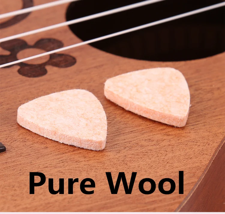 Pure Wool Guitar Parts Pick 12 Pieces Soft Guitarra Bass font b Musical b font Mediators