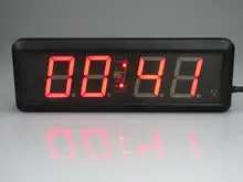 Fedex Free Shipping 2.3 inch 4 led digital electronic large screen alarm calendar clock remote control digital clock(China)