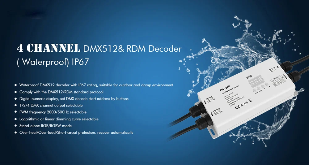 D' Água Display Numérico Digital DMX 512