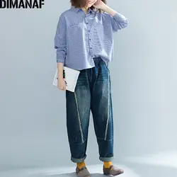 Dimanaf Для женщин рубашки блузка плюс Размеры Офисные женские туфли топы белье в винтажном стиле, с длинным рукавом плед Женский Костюмы